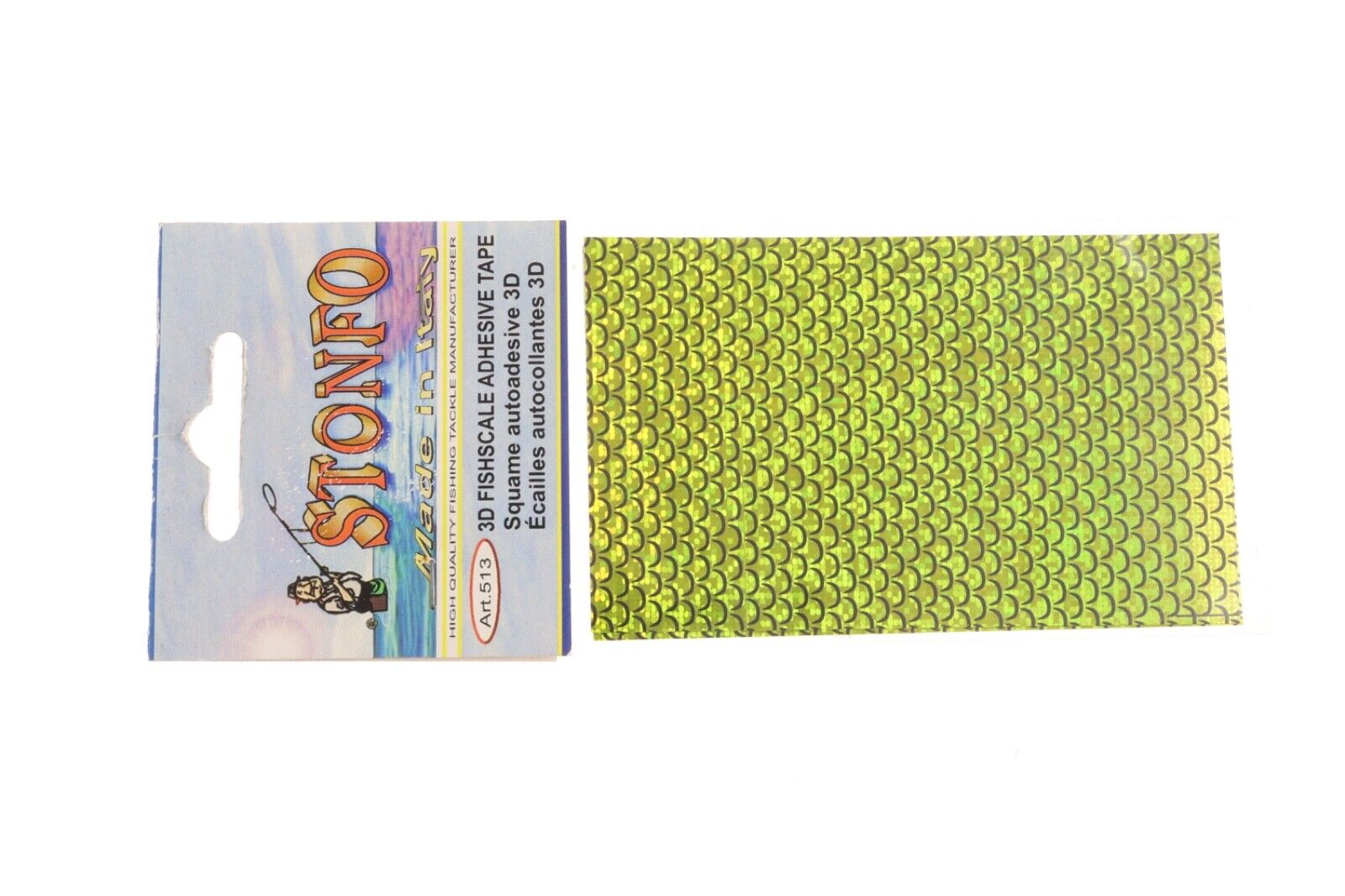 STONFO - Squame autoadesive 3D per costruzione esche artificiali  Giallo - AZ482