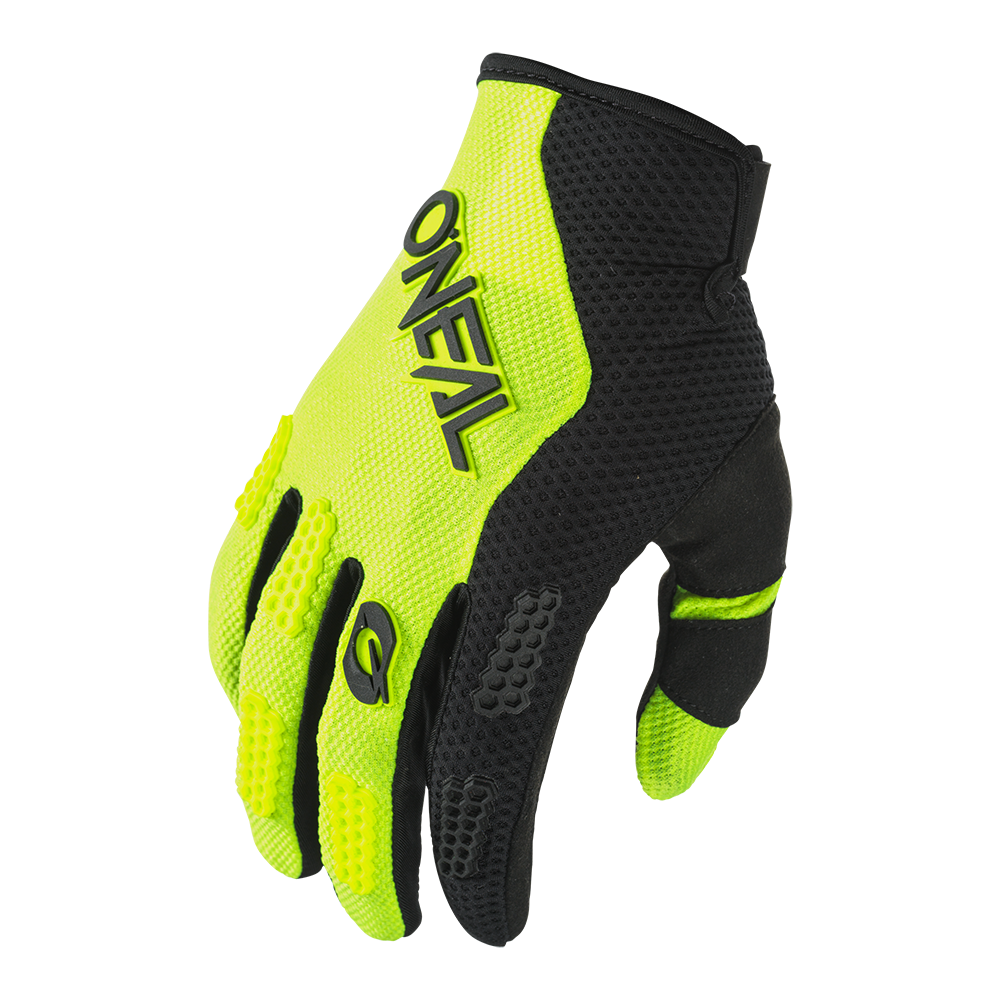 Guanti O'Neal Element Racewear V.24 colore Black-Neon Yellow size S