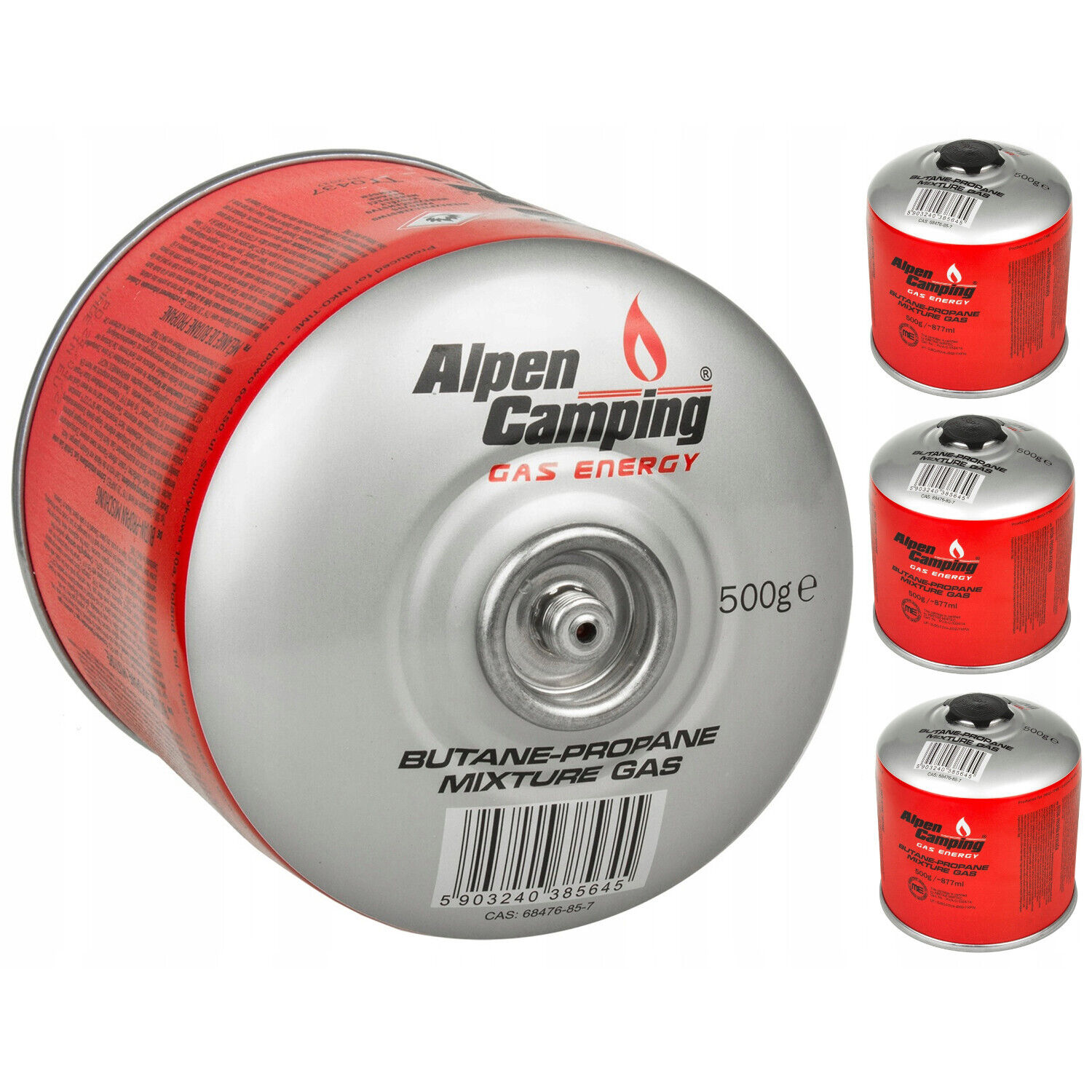 Cartuccia Gas Universale Alpen Camping 500g 4x IK008
