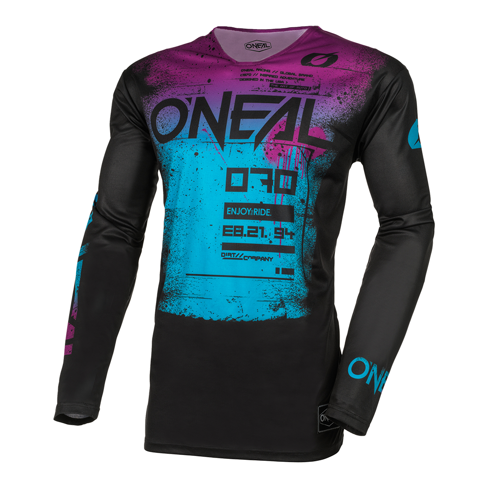 Maglia O'Neal Mayhem Scarz V.24 colore Black/Blue size L