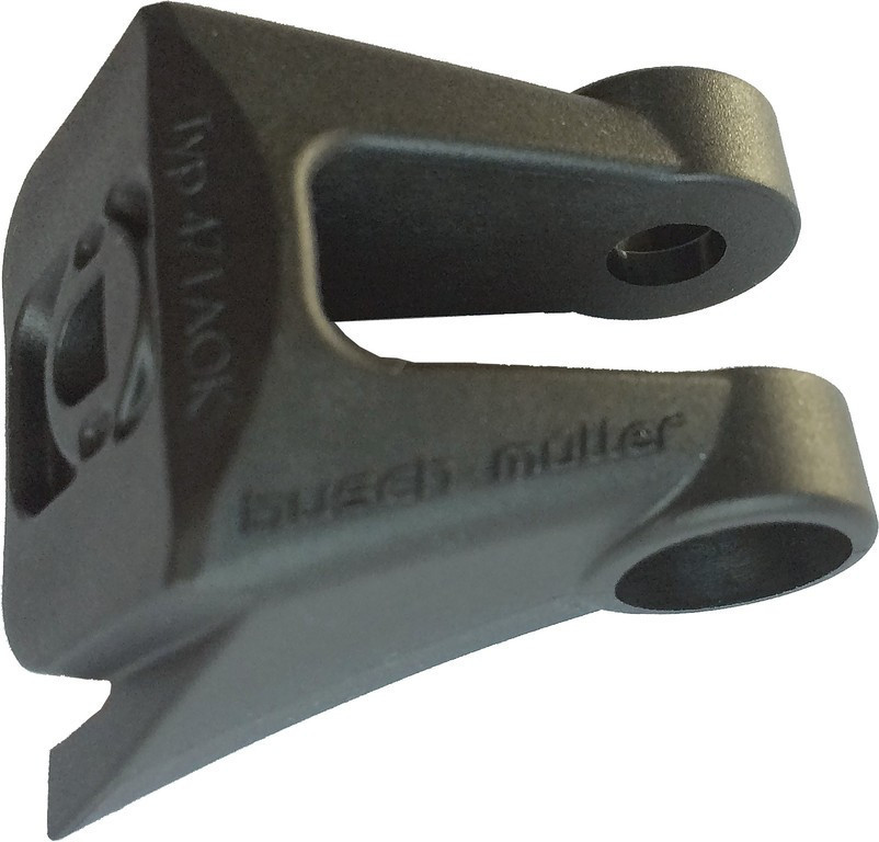 Supporto fanale b&m per fissaggio alla forcella, nero per Suntour NCX-E45, NCX-E