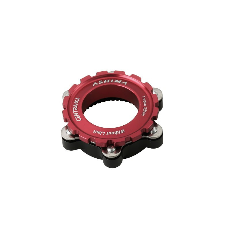 ASHIMA ADATTATORE CENTERLOCK PER PERNO PASSANTE 15-20MM ROSSO