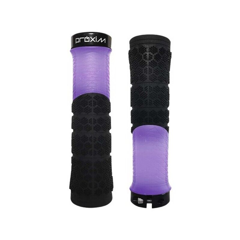 coppia manopole proxim x-shred 130mm nero/viola 484047048 Prologo bici mtb