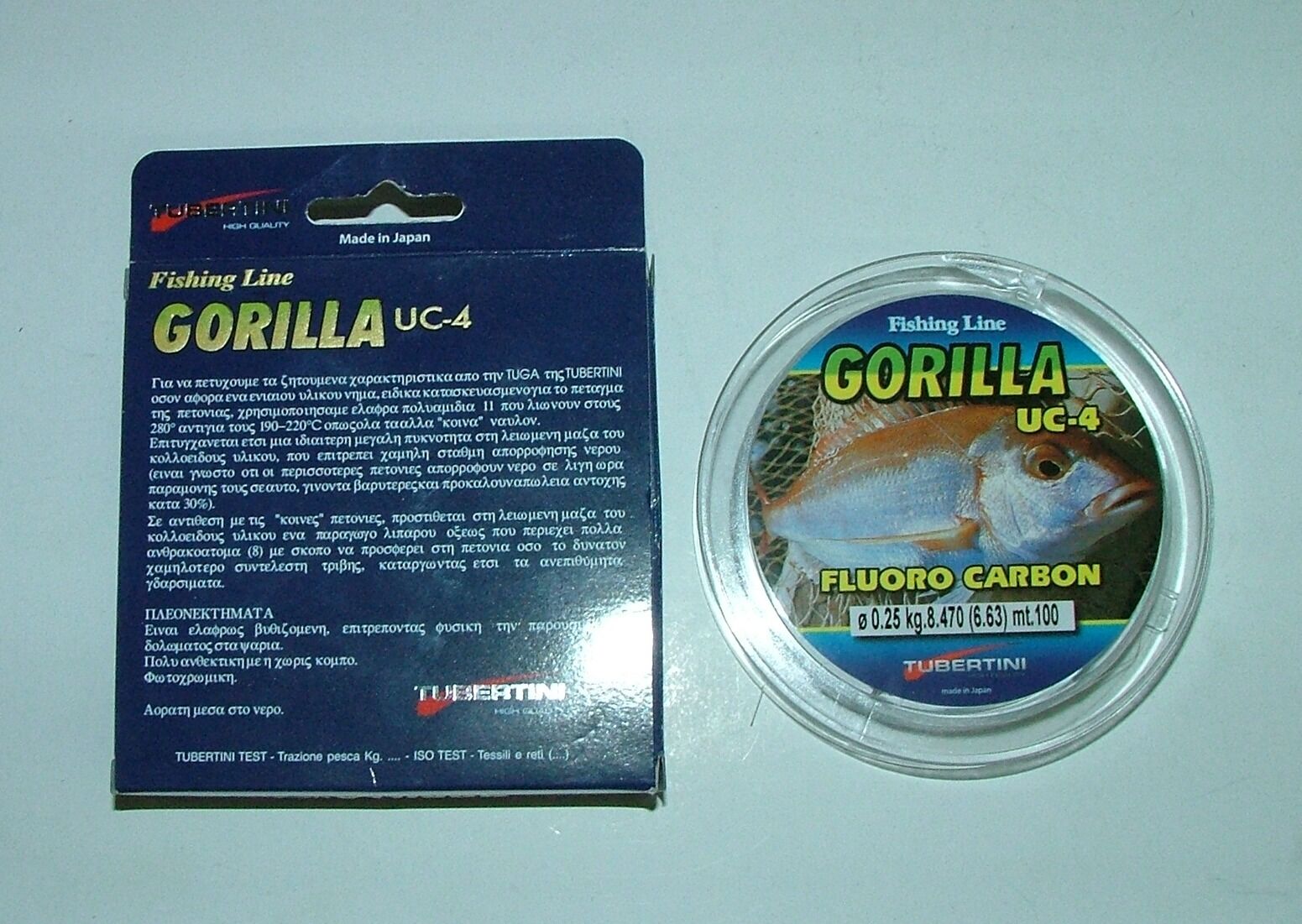 GORILLA UC-4 FLUOROCARBON Tubertini #0,50 mm 23,650 kg  - 100 mt fluoro carbon