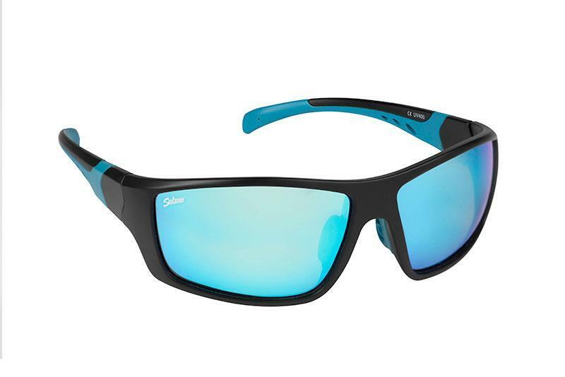 Salmo Nero Occhiali Grigio Ghiaccio Lenti Blu / Polarizzate Pesca da Sole