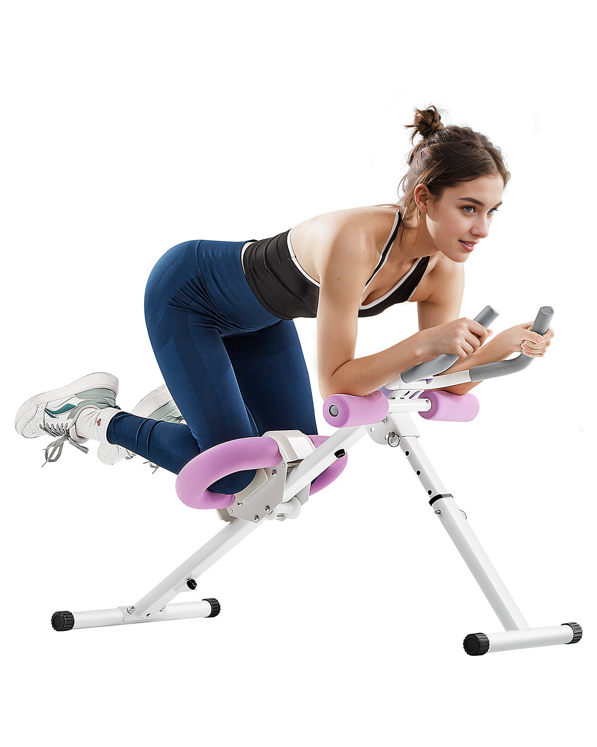 VEVOR AB Attrezzatura per Allenamento Addominale Ab Cruncher Capacità 150 kg
