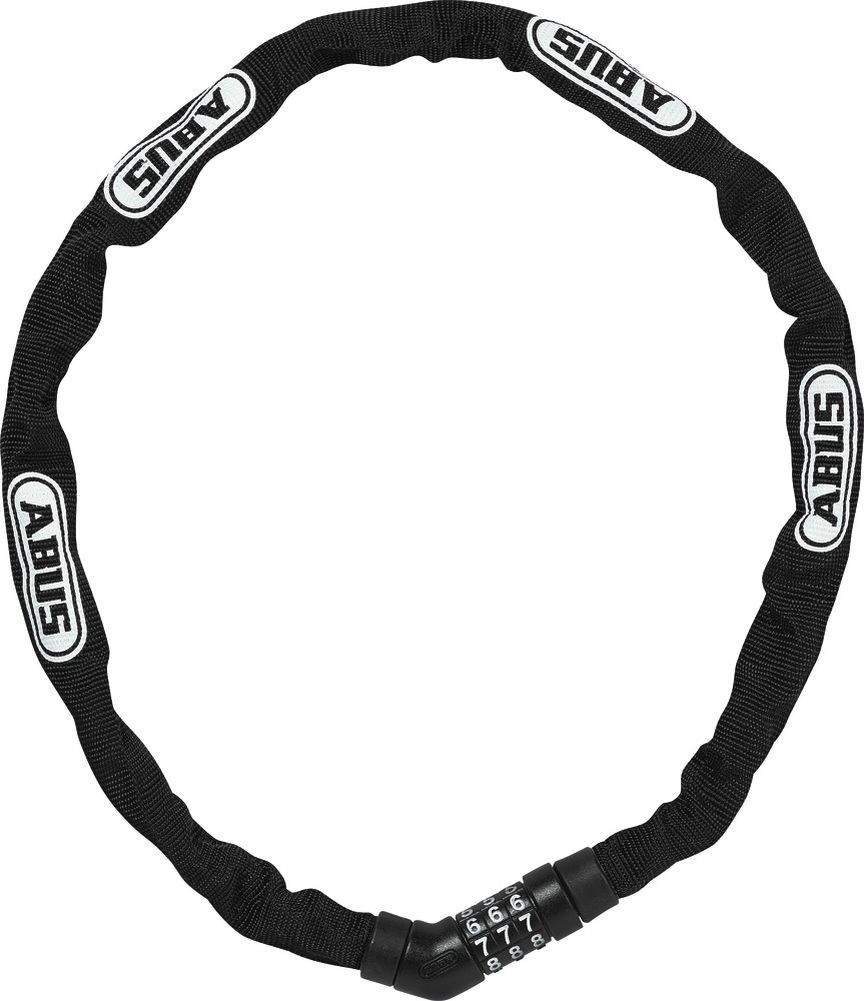 Catena con lucchetto Abus STEEL-O-CHAIN 4804C 75 cm Security Level 3 nero/bianco