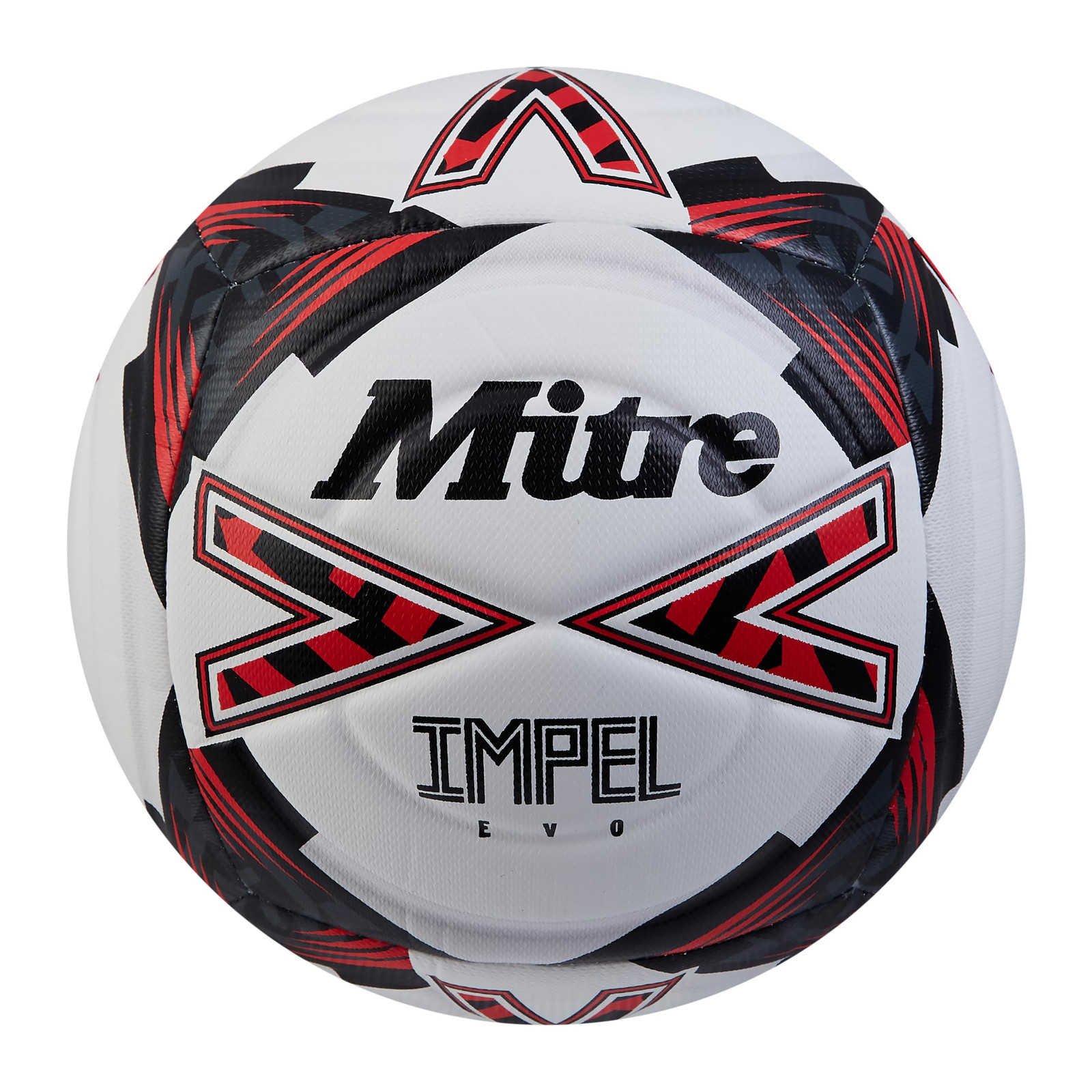 Mitre Impel Evo Pallone da calcio, da allenamento, durevole, tecnologia (b9w)