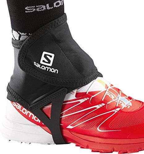 Salomon L32916600, Ghette Basse Running Trail Gaiters Low Unisex Adulto, Nero, M