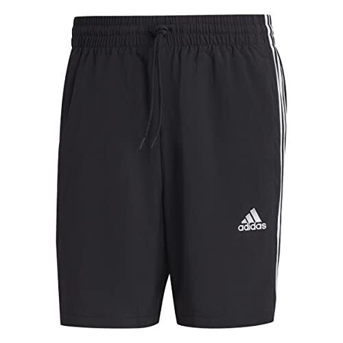 Adidas Aeroready Essentials Chelsea 3-Stripes Shorts Uomo, Black/White, Xl