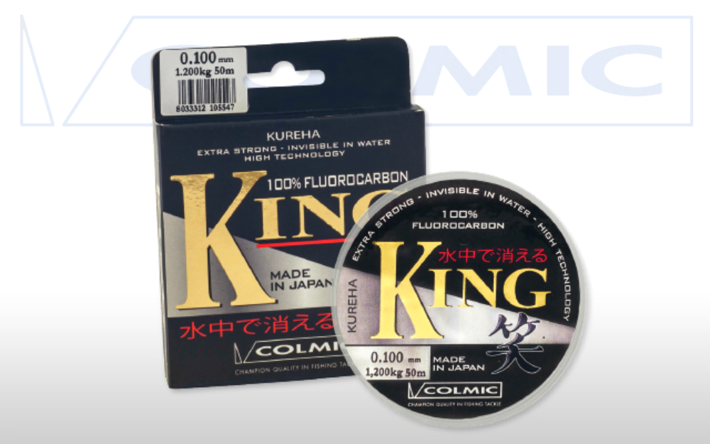 FLUOROCARBON 100% KING COLMIC KUREHA MADE IN JAPAN 50mt 0.148mm 2.35Kg