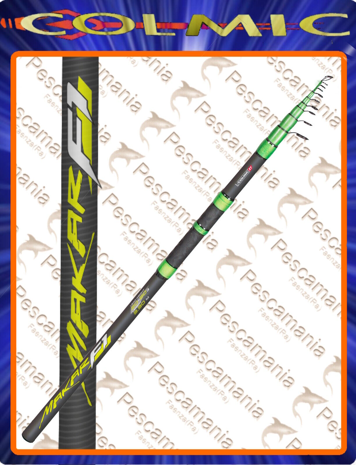 Canna colmic MAKAR F1 3,80mt 20-80gr. barca speciale orata