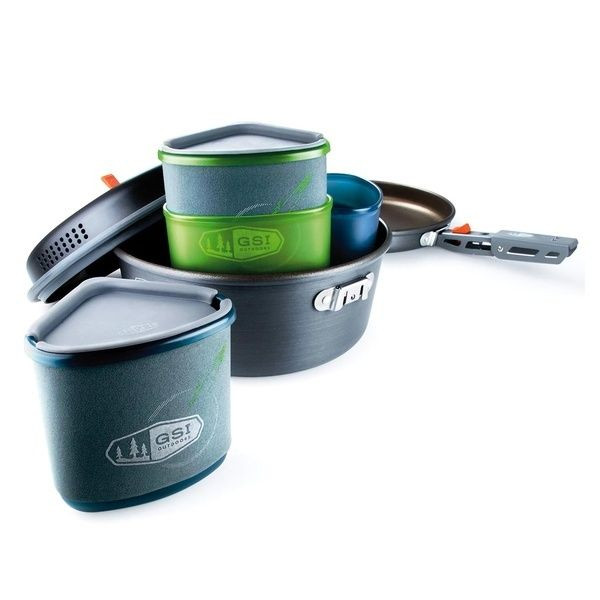Set Cottura da Campeggio Gsi Pinnacle Backpacker 2 Persone - GSI 50180