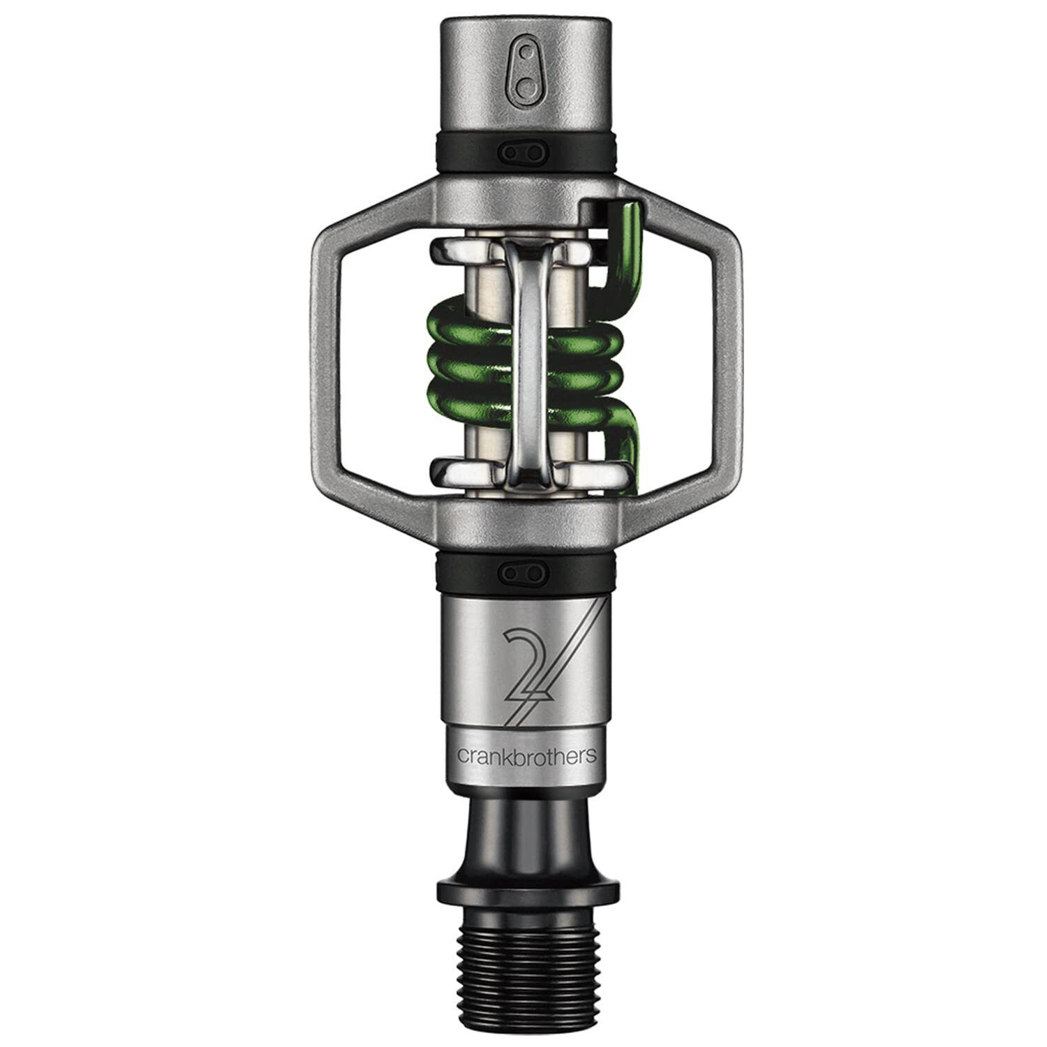 Crankbrothers EGGBEATER 2 Silver/Green Taglia unica