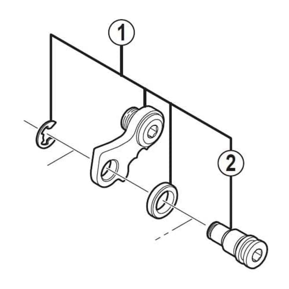Shimano RD-M670 bracket axle unit