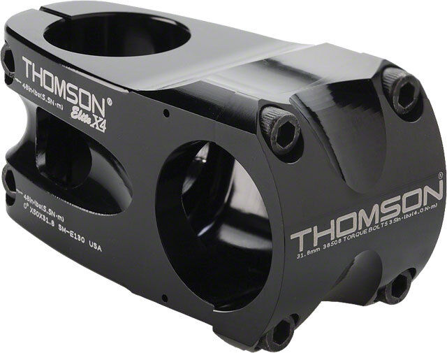 Thomson Elite X4 MTB Mountain Bicicletta Stelo 0 Gradi 31.8 x 50mm Nero