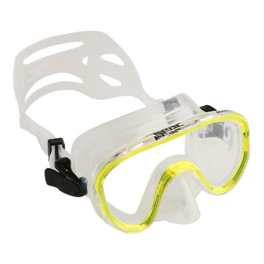 SEAC SUB MASCHERA BAMBINI MARINA SLT YELLOW KIDS PISCINA MARE VETRO SNORKELING