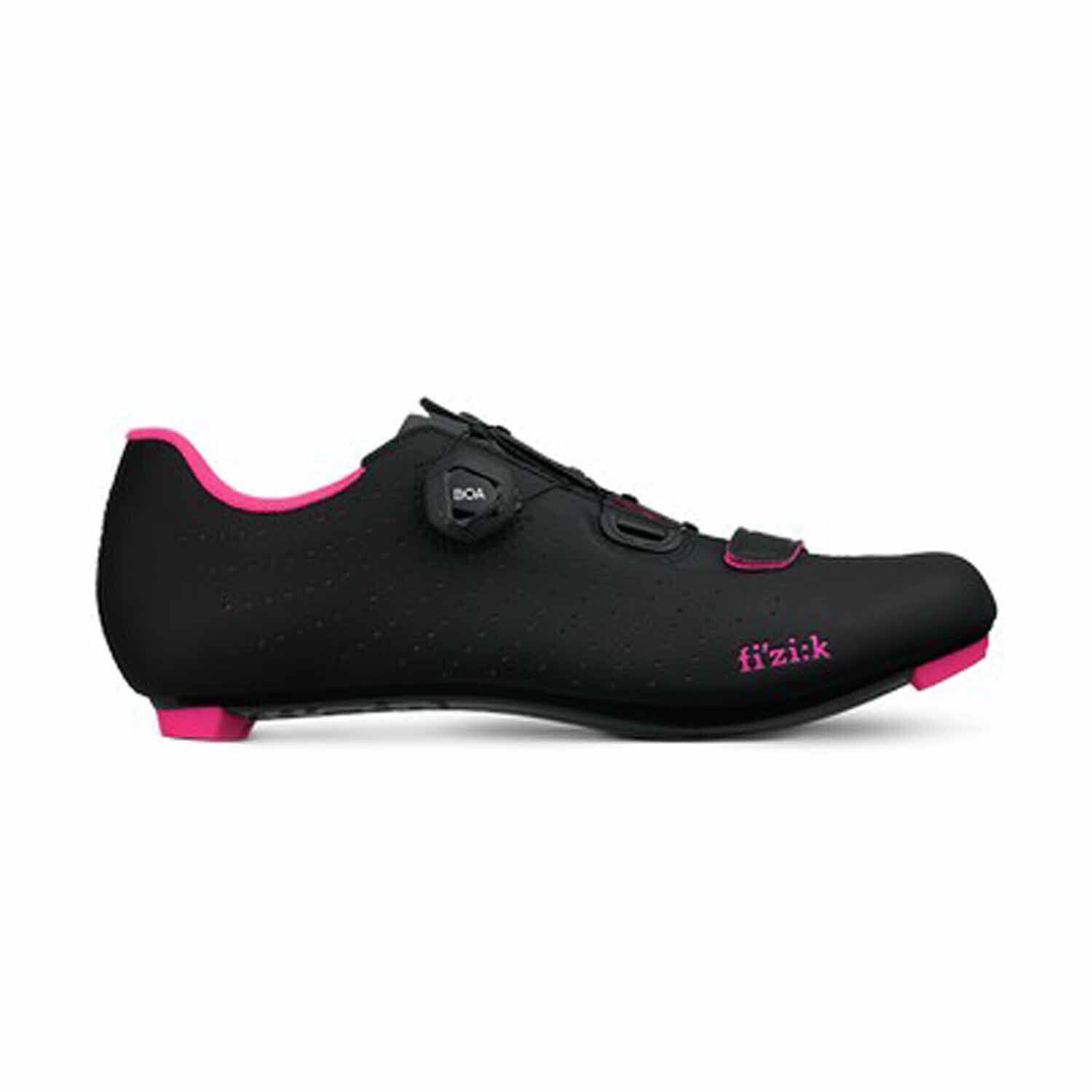 Scarpe Da Strada Fizik Tempo R5 Overcurve Nere / Rosa Fluo - 43.5