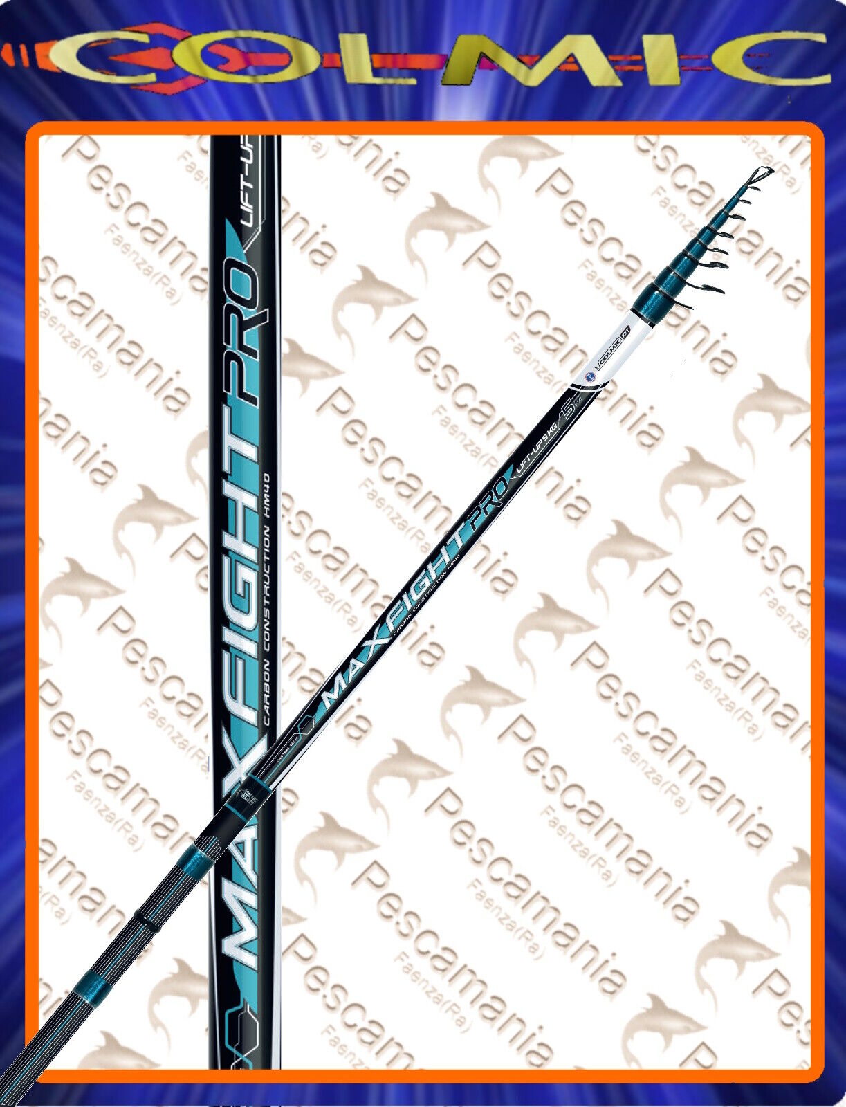 Canna colmic MAX FIGHT PRO mt 5.00 bolognese super strong casting 100gr