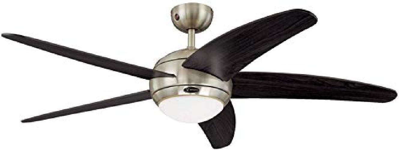 Westinghouse Lighting Ventilatore Da Soffitto Bendan Con Lampada Singola E Cinqu