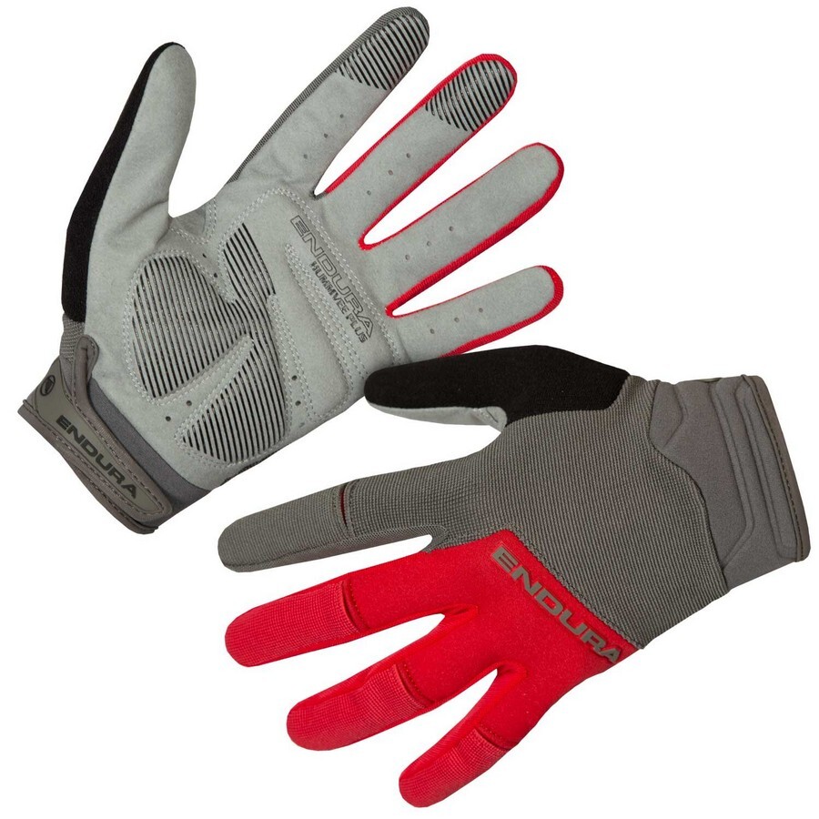 guanti hummvee plus ii rosso Endura Bicicletta mountain