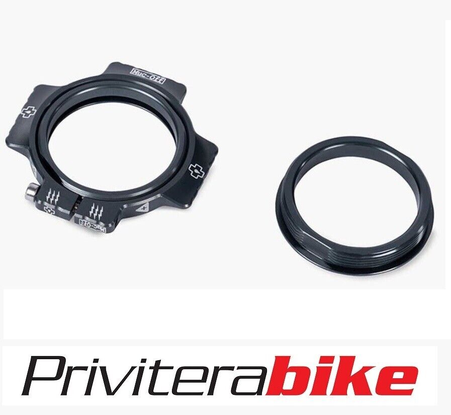 MUC-OFF ANELLO DI PRECARICO DELLA PEDIVELLA ALLUMINIO NERO - 20789