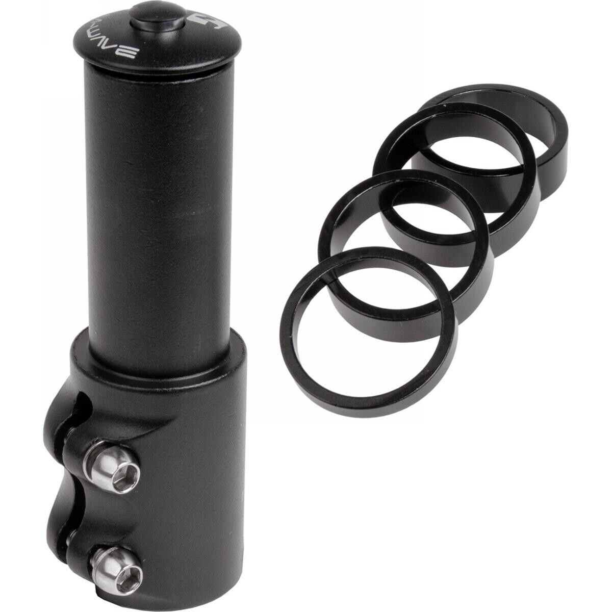 Adattatore Altezza Ahead CP Lift M-Wave in Alluminio Nero per Tubo Sterzo 1-1/8'