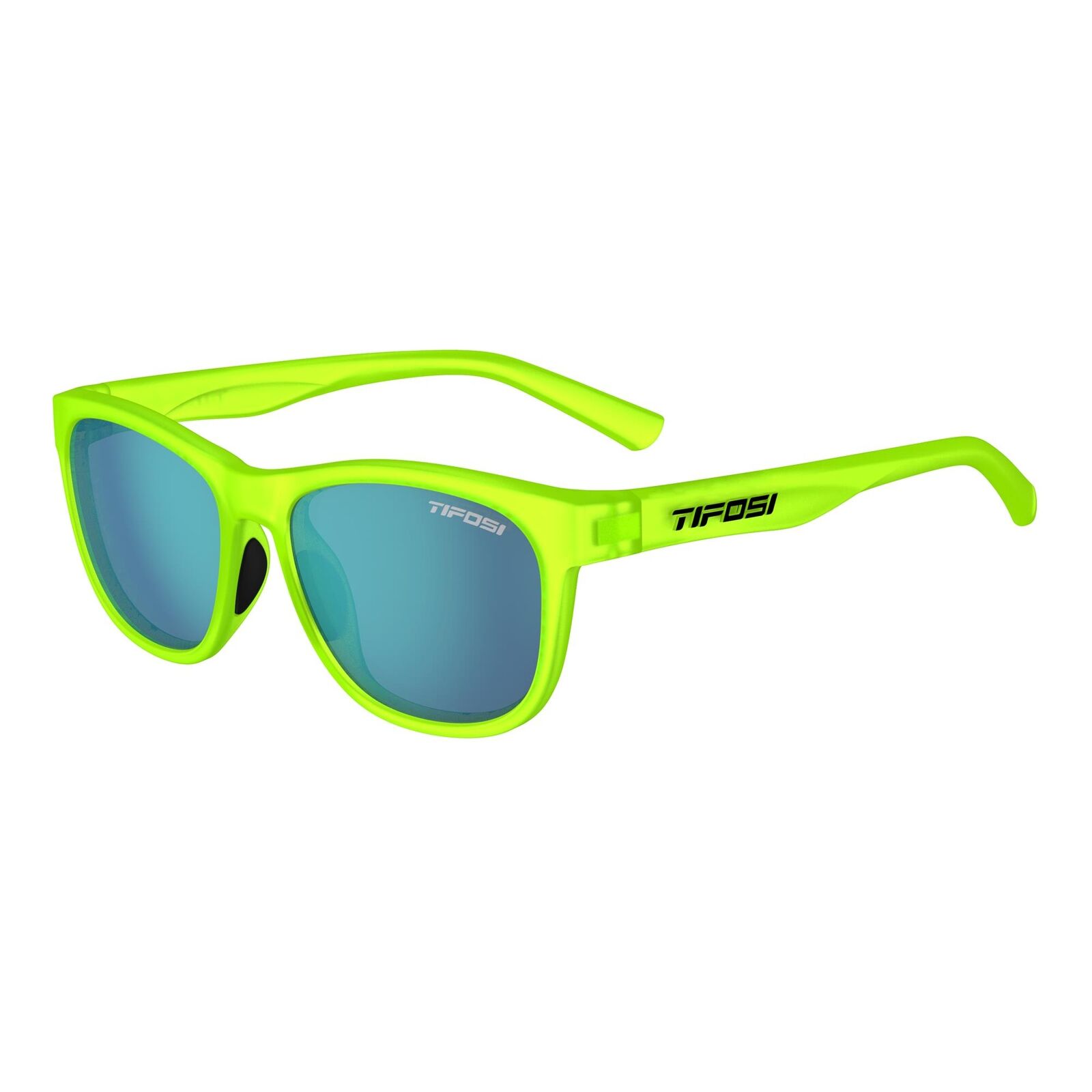 Tifosi Swank Single Lens Sunglasses 2020 Electric Green/Smoke Bright Blue