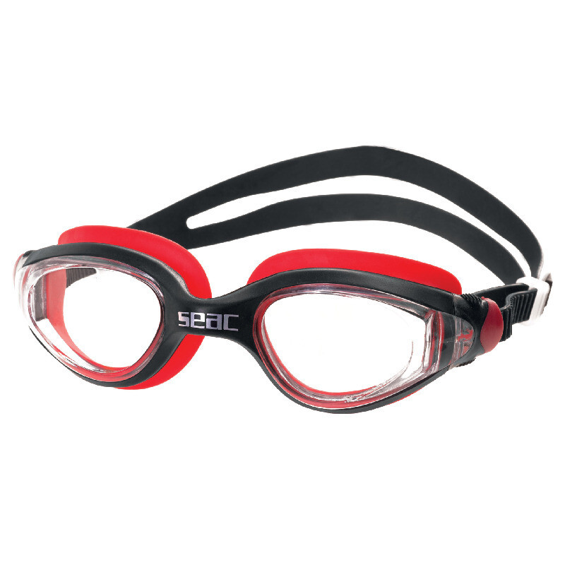 OCCHIALINI SEAC RITMO black/red GOGGLES  SWIM nuoto piscina SNORKELING ADULTO