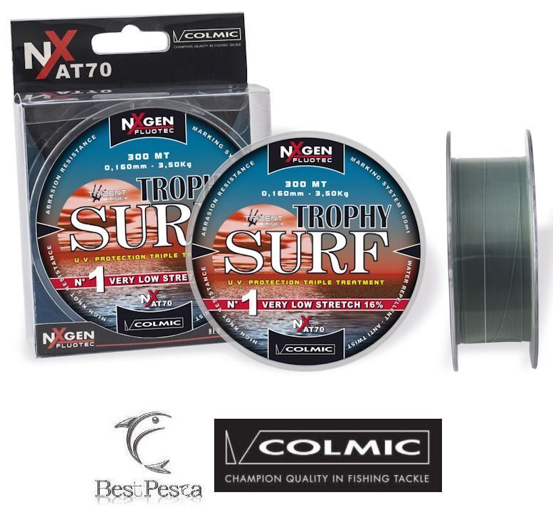 Filo da pesca - COLMIC TROPHY SURF 300mt - 0,25