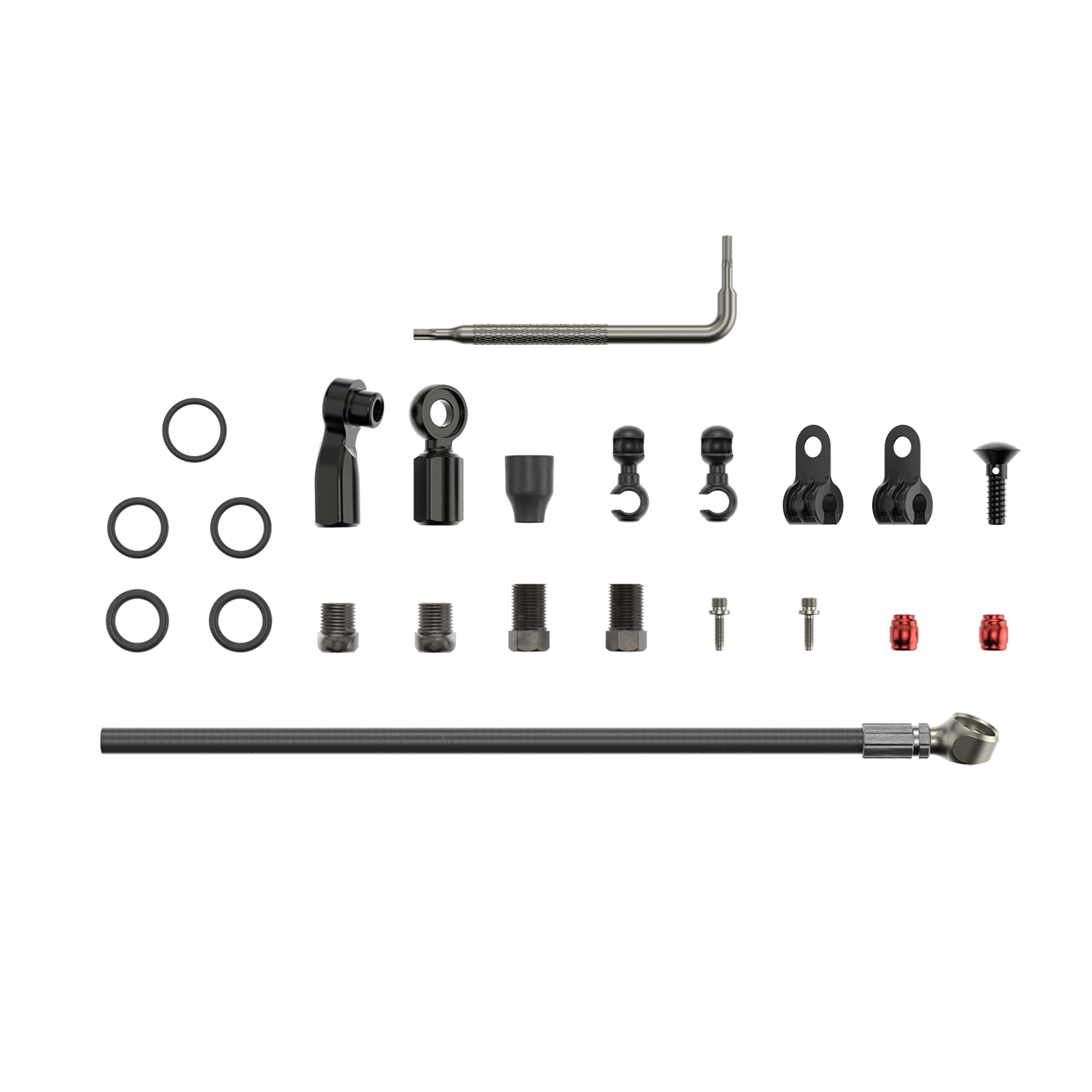 SRAM Spare Disc Brake Hydraulic Hose Kit Beveled Banjo -2000Mmblk (Inc. Banjo, F