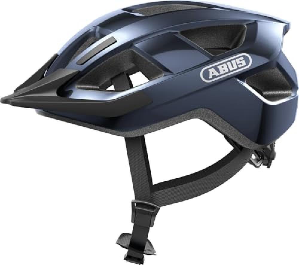 (TG. L (58-62 cm)) ABUS Aduro 3.0 LED, Casco da Bicicletta Unisex Adulto, Blu (M