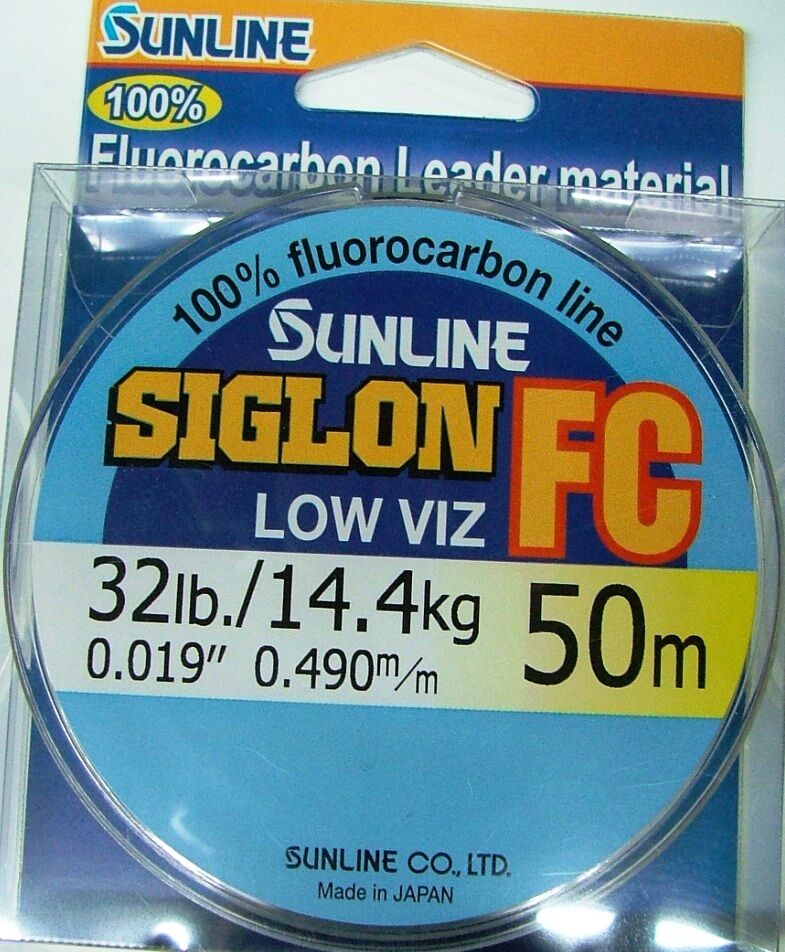 SIGLON FC 100% FLUOROCARBON Sunline #0,35 mm - 8,000 kg - 18 LB - 50 mt
