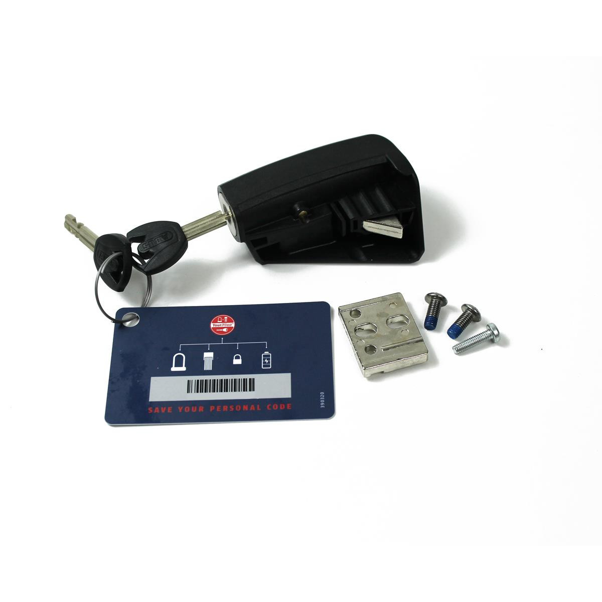 serratura di ricambio dt1 plus per batterie yamaha esterne 400wh/500wh Abus E-Bi