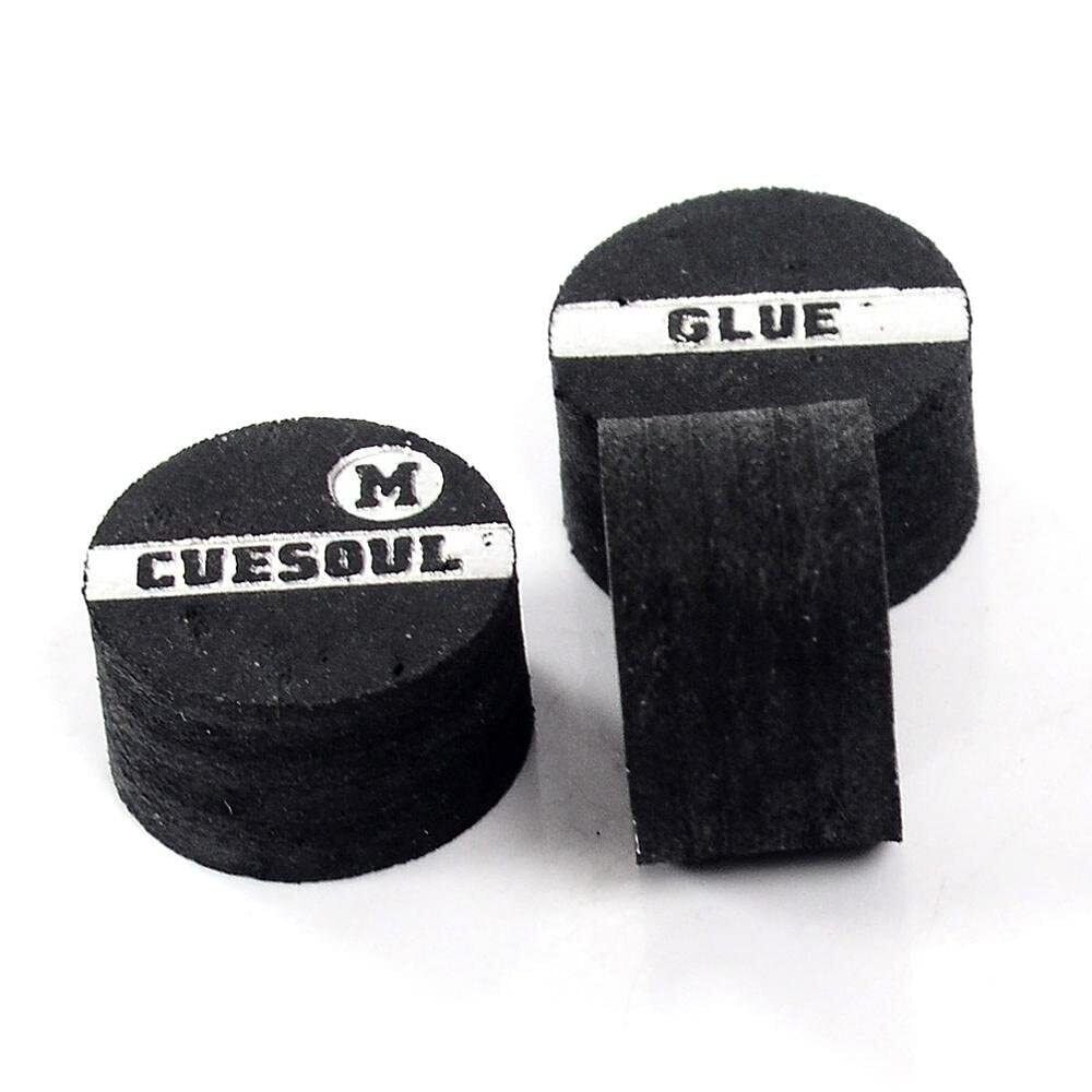 CUESOUL 3 Pezzi 10 Millimetri 6 Strati Maiale Snooker Cue Tip Medium