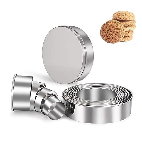 Set Di 12 Formine Per Biscotti Rotondi Per Pasticceria