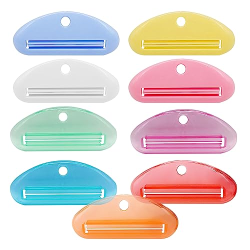 Umchu 9 Pezzi Colore Spremi Dentifricio Manuale,Plastica Spremi Dentifricio,Dentifricio Spremi,Per Dentifricio,Crema,Tubetto,Cosmetici