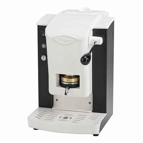 Faber Coffee Machines | Modello Slot Plast | Macchina Caffe A Cialde Ese 44Mm | Colore Nero Plastiche Bianco | Pressacialda In Ottone