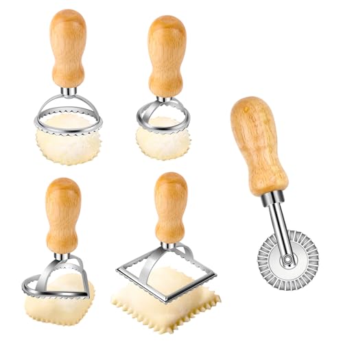 Stampo Per Ravioli, 5 Pezzi Taglia Ravioli, Timbri Per Ravioli E Taglierina Per Ravioli, Taglia Ravioli Per Ravioli Pasta E Biscotti