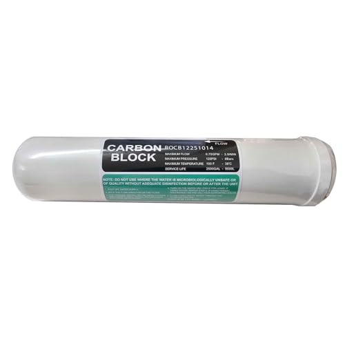 Termoidraulicarv® Filtro In Linea Carbon Block 1/4″ Fpt 2,5 “X11” – 5 Micron