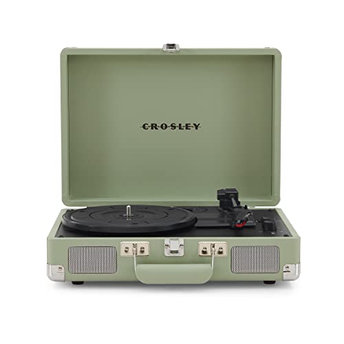 Crosley Cruiser Plus Giradischi Con 2 Altoparlanti, Bluetooth E Aux - Giradischi Vintage A 3 Velocità - Per Vinili Da 7", 10" E 12" - Portatile Con Cu