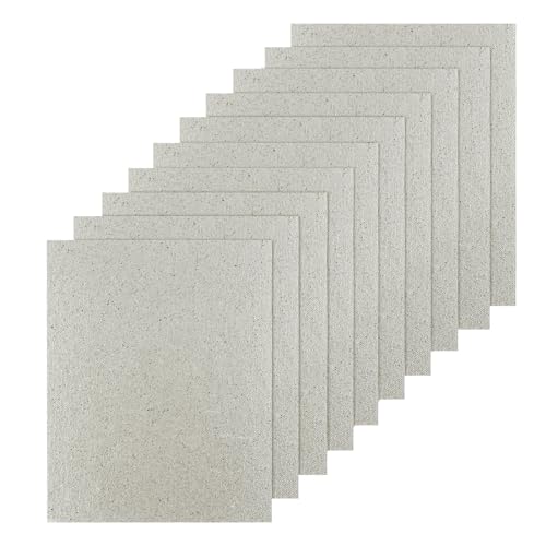 10Pz Foglio Mica Microonde, 12 X 15Cm Copertura Guida D'Onda, Forno A Microonde Piastra Di Mica, Mica Per Microonde Universale Piastre, Tagliato Su Mi