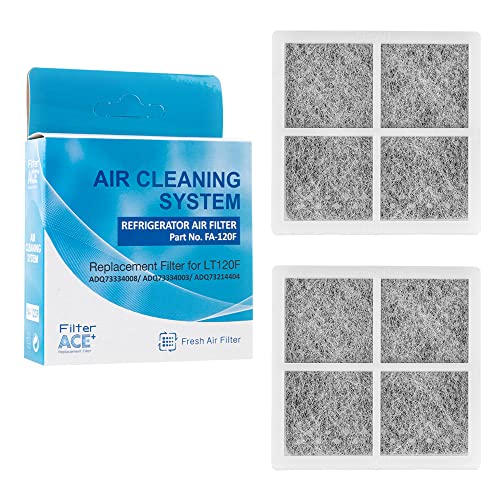 Ace+ Fa-120F | Filtro Dell'Aria Per Frigorifero - Compatibile Con Lg Filtro Pure N Fresh Adq73214405 Adq73214404 Adq73214408 Lt120F - Filtro Antibatte
