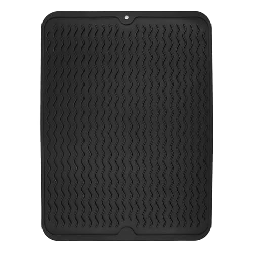 Tappetino Scolapiatti In Silicone(40X30) ,Tappeto Scolapiatti Cucina, Tappetino Bar,Tappetino Resistente Al Calore, Tappetino Da Tavolotappetino Per I