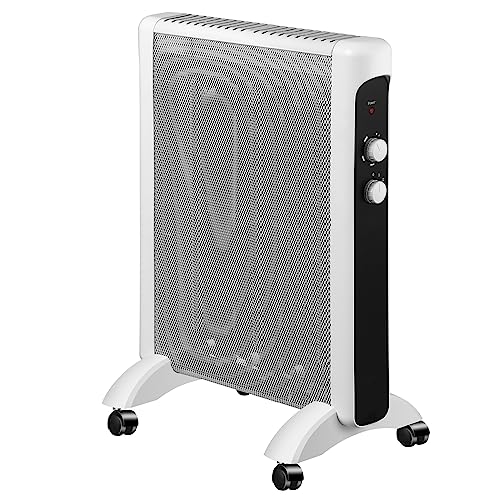 Ardes - Ar4Mk01 Sleek Radiatore In Mica Rapida Convenzione - Radiatore Basso Consumo Silenzioso 2 Funzioni Riscaldamento - Radiatore Smart Con Regolaz