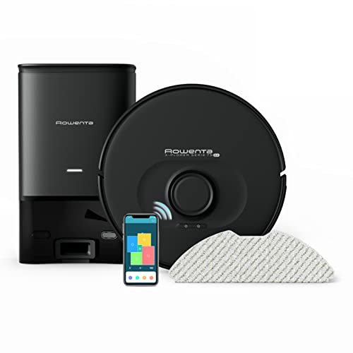 Rowenta Rr8585Wh X-Plorer Serie 75 S+, Robot Aspirapolvere Lavapavimenti Con Mappatura E Tecnologia Laser, Svuotamento Automatico, 2700Pa, Autonomia 2