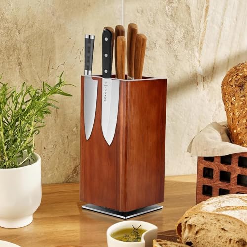 Ceppo Portacoltelli, Ceppo Per Coltelli, Porta Coltelli Da Cucina, Ceppo Coltelli Da Cucina Vuoto, Ceppo Portacoltelli Vuoto, Blocco Magnetico Per Col