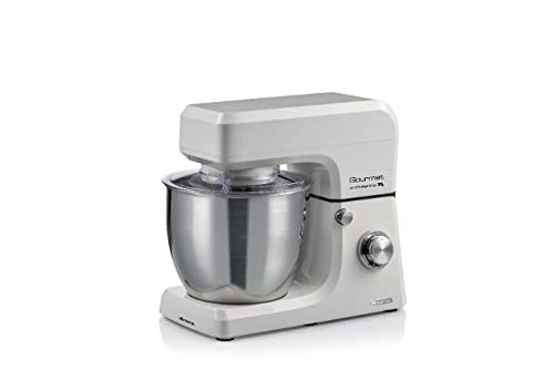 Ariete Gourmet Professional 7L 1598/00, Impastatrice Planetaria, 1200 W, Capacità 7 L, 3 Accessori, 6 Velocità, Funzione Pulse, Coperchio Paraschizzi,
