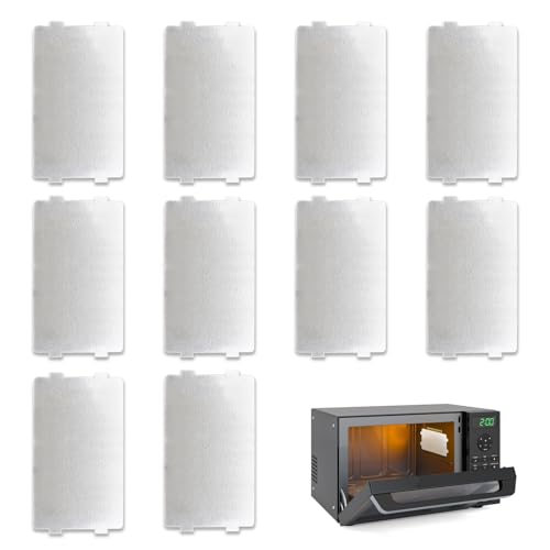 10 Pezzi Forno A Microonde Piastra Di Mica, 11.5X6.5 Cm Foglio Di Mica Universale Copertura Di Guida D'Onda Sostituzione Di Riparazione Accessorio Per
