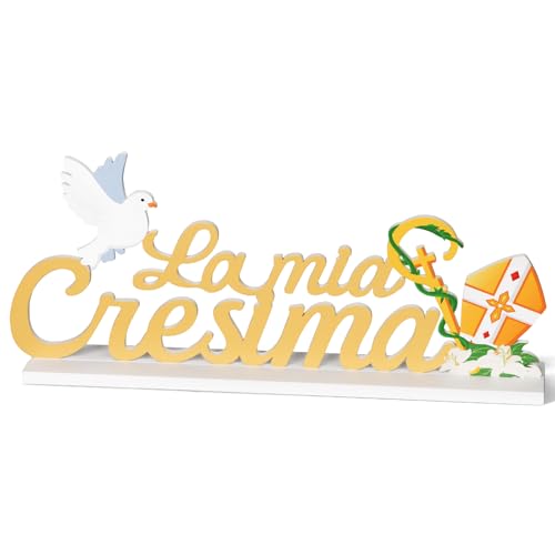 Betessin Centrotavolo La Mia Cresima Ragazzi Legno Decorazione Cresima Per Tavolo Bomboniere Cresima Addobbi Ragazza Ragazzo